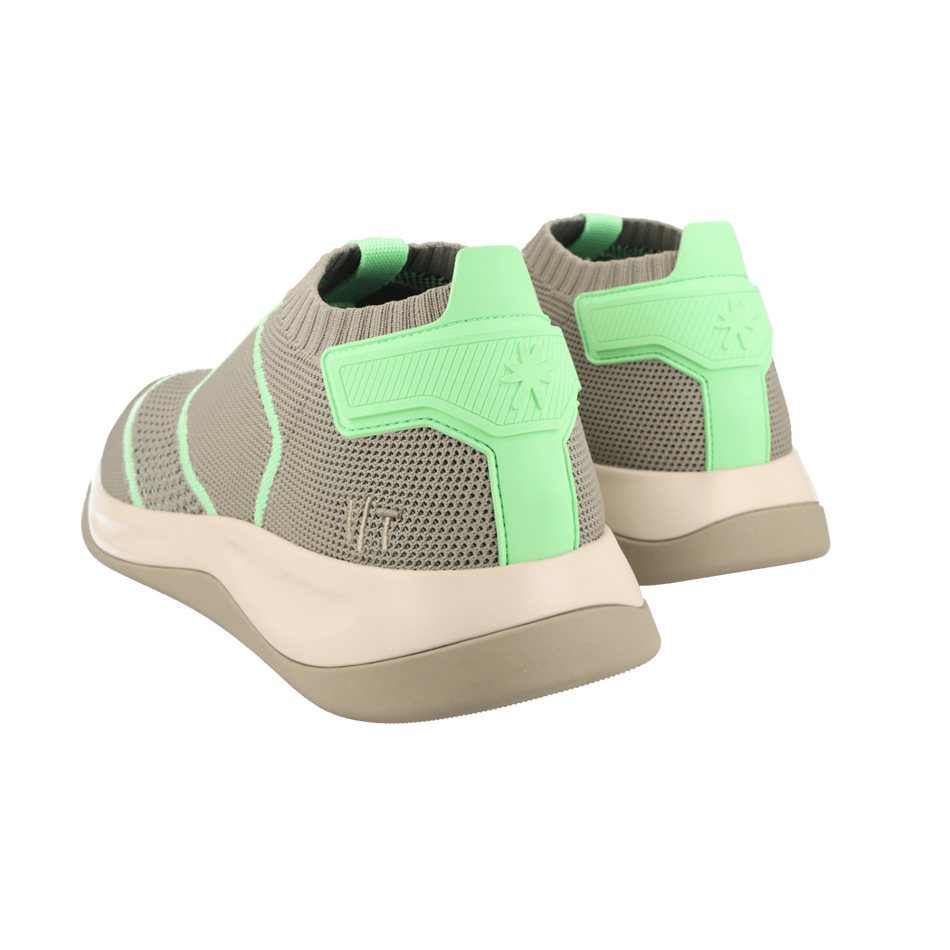 IF/THEN the Callisto men sneaker in Mushroom Haze grey and green with asterisk